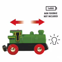BRIO Locomotive à pile bidirectionnelle verte