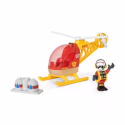 BRIO Hélicoptère des pompiers, 0,3 an(s), Train, Rouge, Jaune