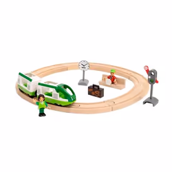 BRIO Circuit voyageur, Modèles de train et de chemin de fer, Garçon, Plastique, Bois, 16 pièce(s), 0,3 an(s), Multicolore