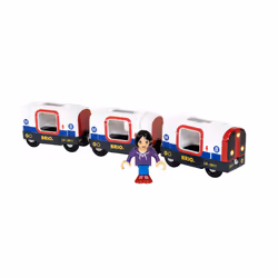 BRIO Métro son et lumière, Train, Travel, 0,3 an(s), LR44, Bois, Multicolore