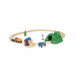 BRIO Circuit de démarrage transport de fret, Garçon/Fille, Bois, Lift and Load, 19 pièce(s), 0,3 an(s), Modèle réduit de chem ...