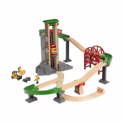 BRIO Grand circuit plateforme multimodale, Chemin de fer et train, Lift and Load, 3 an(s), Multicolore, Plastique, Bois