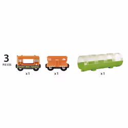 BRIO Train Cargo Et Tunnel
