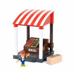 BRIO World - 33946 - Stand De Fruits Et Legumes, Décor, 3 an(s), Multicolore