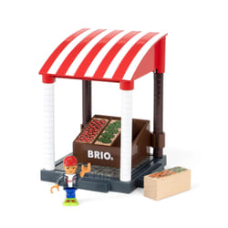BRIO World - 33946 - Stand De Fruits Et Legumes