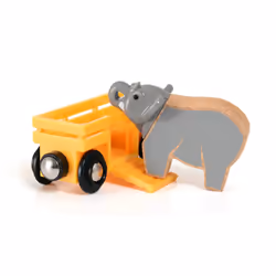 BRIO Wagon et éléphant