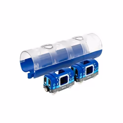 BRIO Métro et tunnel, Modèles de train et de chemin de fer, Garçon/Fille, Plastique, 3 pièce(s), 0,3 an(s), Bleu, Argent, Tra ...