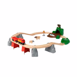 BRIO Grand circuit exploration, Modèles de train et de chemin de fer, Garçon, Plastique, Bois, 26 pièce(s), 0,3 an(s), Multic ...