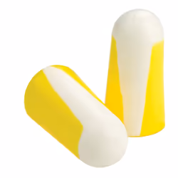 Honeywell 5 coppie tappi Proteggi udito 303L, Bouchons d'oreilles jetables, Blanc, Jaune, 33 dB, Polyuréthane, 10 pièce(s)