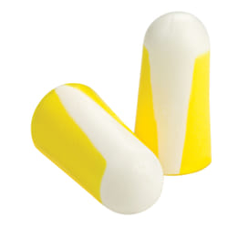 Honeywell 5 coppie tappi Proteggi udito 303L Bouchons d'oreilles jetables Blanc, Jaune 10 pièce(s)