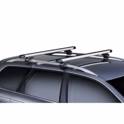 Thule SlideBar 144 Barre de toit de chargement Noir, Argent