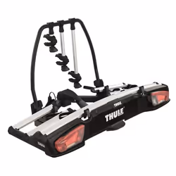 Thule VeloSpace XT, Support de bicyclette, Porte-vélo hayon arrière, Aluminium, Noir