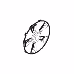 Cette pièce d'origine de la marque GGP porte la référence : 322110636/0Couvre moyeu roue tondeuse à batterie Alpina / Stiga E ...