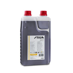 Mélange d'huile pour mélange de carburant pour moteurs à deux temps Stiga; 1L (avec dosimètre)