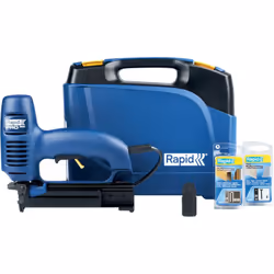 Le Rapid R606 est une agrafeuse-cloueuse électrique de haute performance, conçue pour les travaux de fixation exigeants. Voic ...