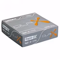 Rapid Duax Staples, Pack d'agrafes, 2 cm, 1000 agrafes, 170 feuilles, 70 mm, 23 mm