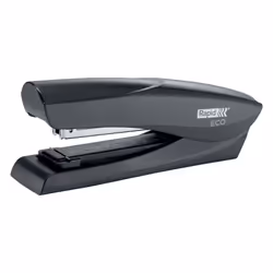 Rapid 24812301, 25 feuilles, Noir, Agrafe papier, 24/6, 26/6, Métal, Plastique recyclé, 80 g/m²