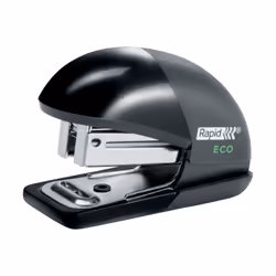 Rapid 24846201, 10 feuilles, Noir, Agrafes classiques, 24/6, 26/6, Métal, Plastique recyclé, 80 g/m²