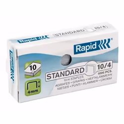RAPID Boîte de 1000 Agrafes 10/4mm Standard