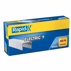 Rapid 24869000, Pack d'agrafes, 6 mm, 5000 agrafes, Métal galvanisé, Zinc, 20 feuilles