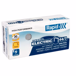 Rapid 44/7, Pack d'agrafes, 7 mm, 5000 agrafes, 44/7, Acier inoxydable, 30 feuilles