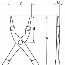 Bahco 2900-150 Pince à anneau de retenue