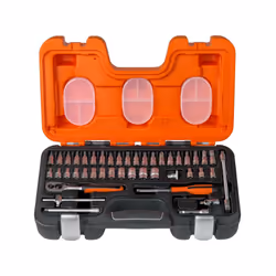 Bahco S460, Ensemble de douilles, 1/4", Métrique, 12 tête(s), 4,4.5,5,5.5,6,7,8,9,10,11,12,13 mm, Acier