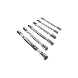 BAHCO - Jeu de clés doubles à tête articulée, dimensions métriques - 6 pcs/boîte