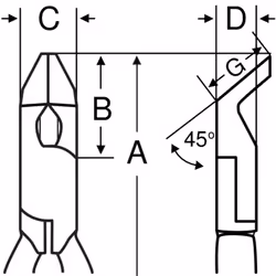 Bahco 2145PD-150 pince Pince diagonale
