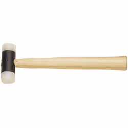 Informations techniques Longueur : 275 mm Poids : 250 g Marteau en caoutchouc avec tête nylon, 300G, 275 mm, tête 28X80 Marte ...