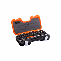 BAHCO - Jeu de douilles 1/4, 6 pans, dimensions en pouces, et cliquet - 16 pc/coffret Caractéristiques principales de ce prod ...
