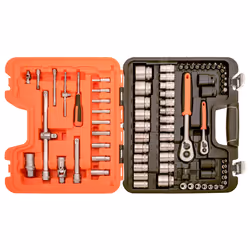 Ensemble d'outils Bahco S800; 1/4'' + 1/2''; 77 unités