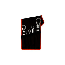 Jeu de clés polygonales à cliquet 4 en 1 - 5 pcs/pochette - Bahco