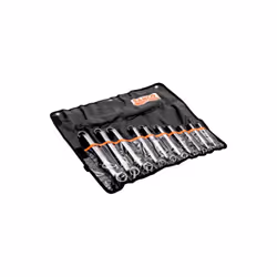 BAHCO - Jeu de clés polygonales doubles longues, coudées - 10 pcs/pochette Caractéristiques principales de ce produit : Conti ...