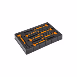 BAHCO - Jeu de burins de maçon avec manche bimatière - 7 pcs/plateau en plastique Caractéristiques principales de ce produit ...