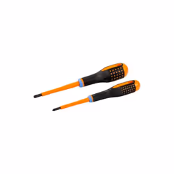BAHCO - Jeu de Tvis ERGO™ isolés VDE pointe Combi à fente et PZ, manche trimatière - 5pc Caractéristiques principales de ce p ...