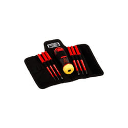 Bahco - Tvis à cliquet isolé, jeu de lames interchangeables pr vis à fente et vis PZ-6pc