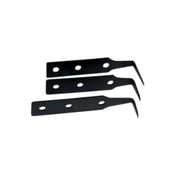 Jeu de 3 lames pointes courbes pour couteau découpe pare-brise - Bahco