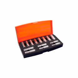 BAHCO - Jeu de douilles longues 3/8 - 14 pcs/coffret Caractéristiques principales de ce produit : Douilles longues 3/8 : 6, 7 ...