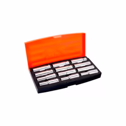 BAHCO - Jeu de douilles longues 1/2, 6 pans, métriques, et cliquet-12p Caractéristiques principales de ce produit : Douilles ...