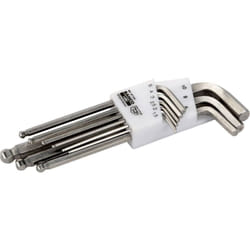 Jeu de clés mâles coudées 2.5 mm, 2 mm, 3 mm, 4 mm, 5 mm, 6 mm, 8 mm, 10 mm 9 pièces - Bahco
