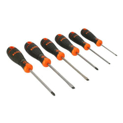 Jeu de tournevis Pozidriv pour vis à fente avec poignée en caoutchouc (6 pcs) Bahco B219.016