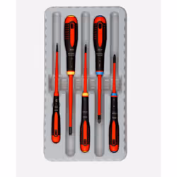 Ensemble de tournevis Bahco BE-9882SL; SL/PZ; 1000 V; 5 unités