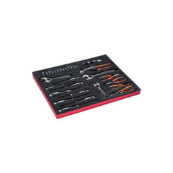 Jeu de tournevis/clés/pinces, module mousse 3/3 Fit&Go - 28 pcs - Bahco