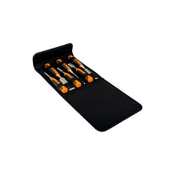 Bahco - Jeu de burins avec manche revêtement caoutchouc - 6 pcs/pochette en polyester