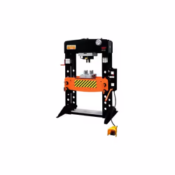 BAHCO - Presse hydraulique 100 T Caractéristiques principales de ce produit : Pompe hydropneumatique à double vitesse contrôl ...