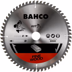 Cette lame de scie circulaire Bahco 8501-305-30-40SW à pointe au carbure de tungstène pour le bois avec scies à onglets est f ...