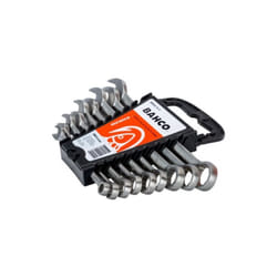 Jeu de clés mixtes en acier inoxydable, dimensions métriques - 9 pcs - Bahco