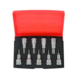 Jeu de douilles Bahco S9TORX; 1/2''; T20-T60; 9 unités