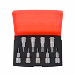 Jeu de douilles Bahco S9TORX; 1/2''; T20-T60; 9 unités